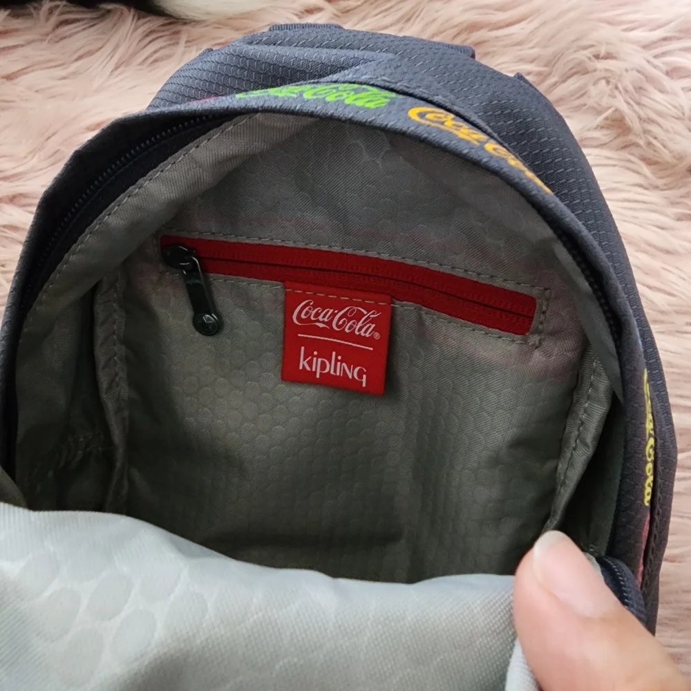 Kipling Delia Compact Coca Cola limited edition convertible mini backpack